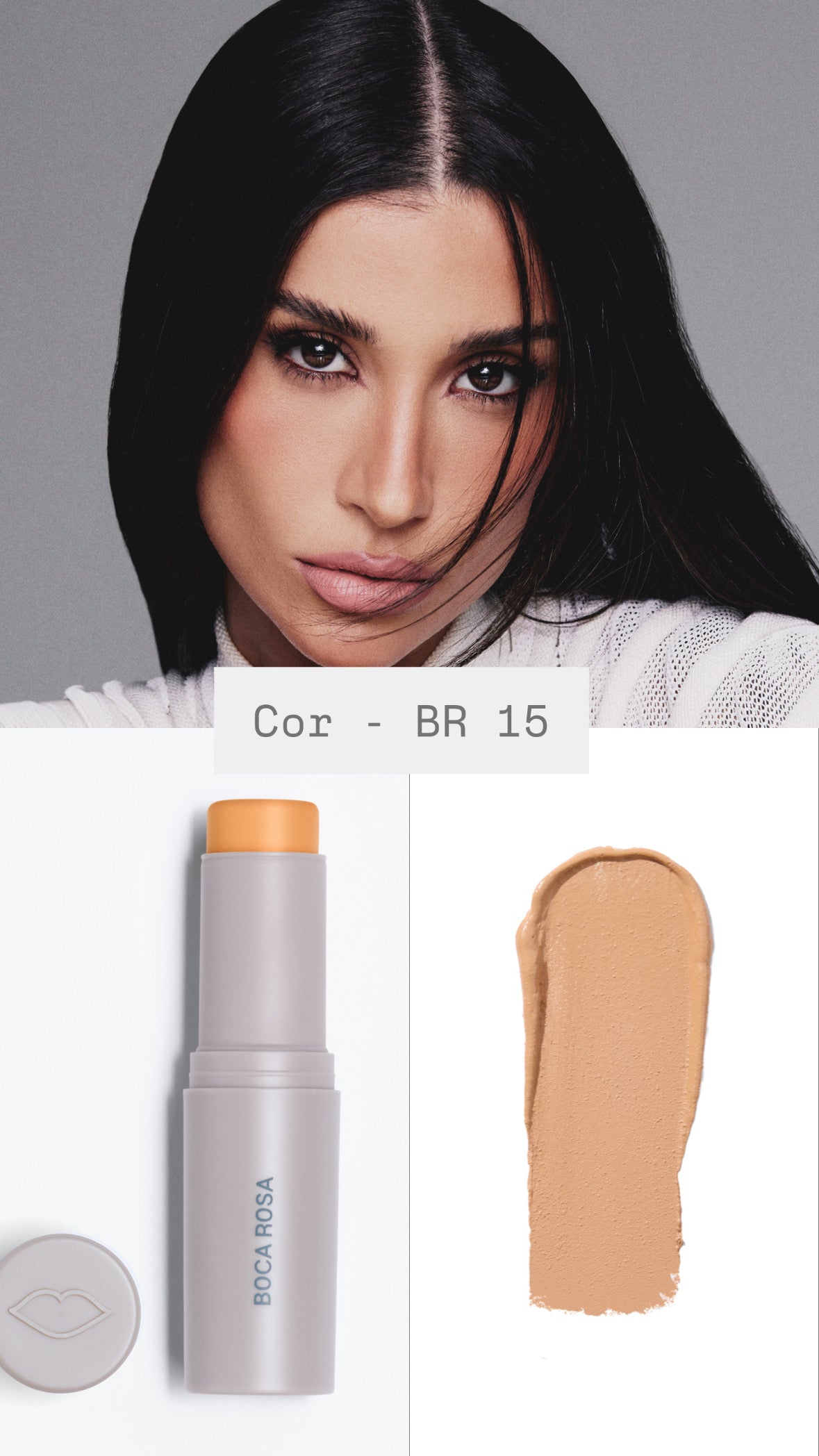Boca rosa Stick Pele Multifuncional