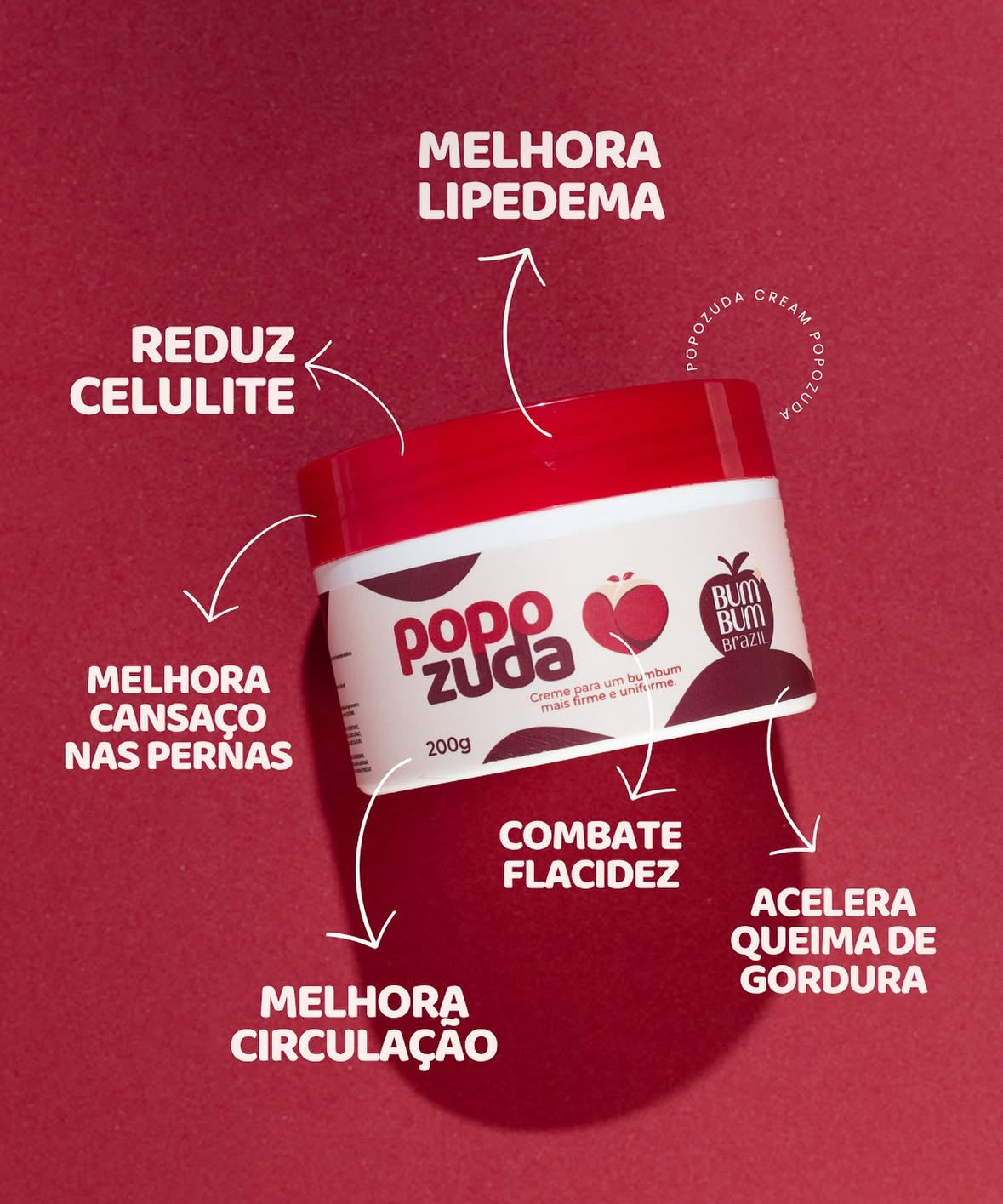 POPOZUDA CREME PARA ESTRIAS CELULITES - 200G
