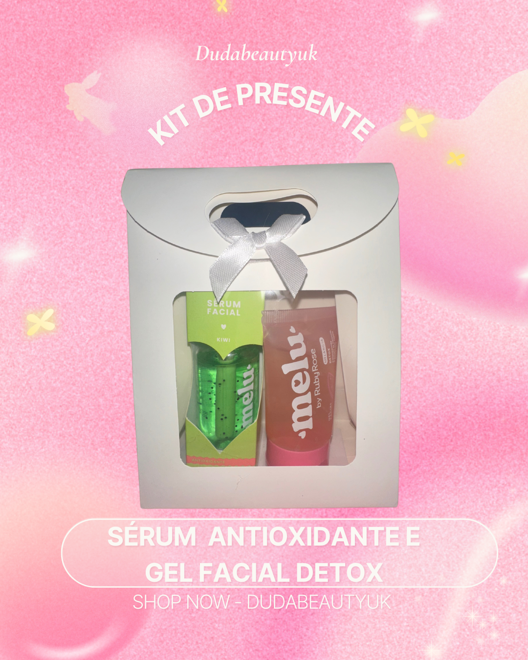 SÉRUM ANTIOXIDANTE E GEL FACIAL DETOX