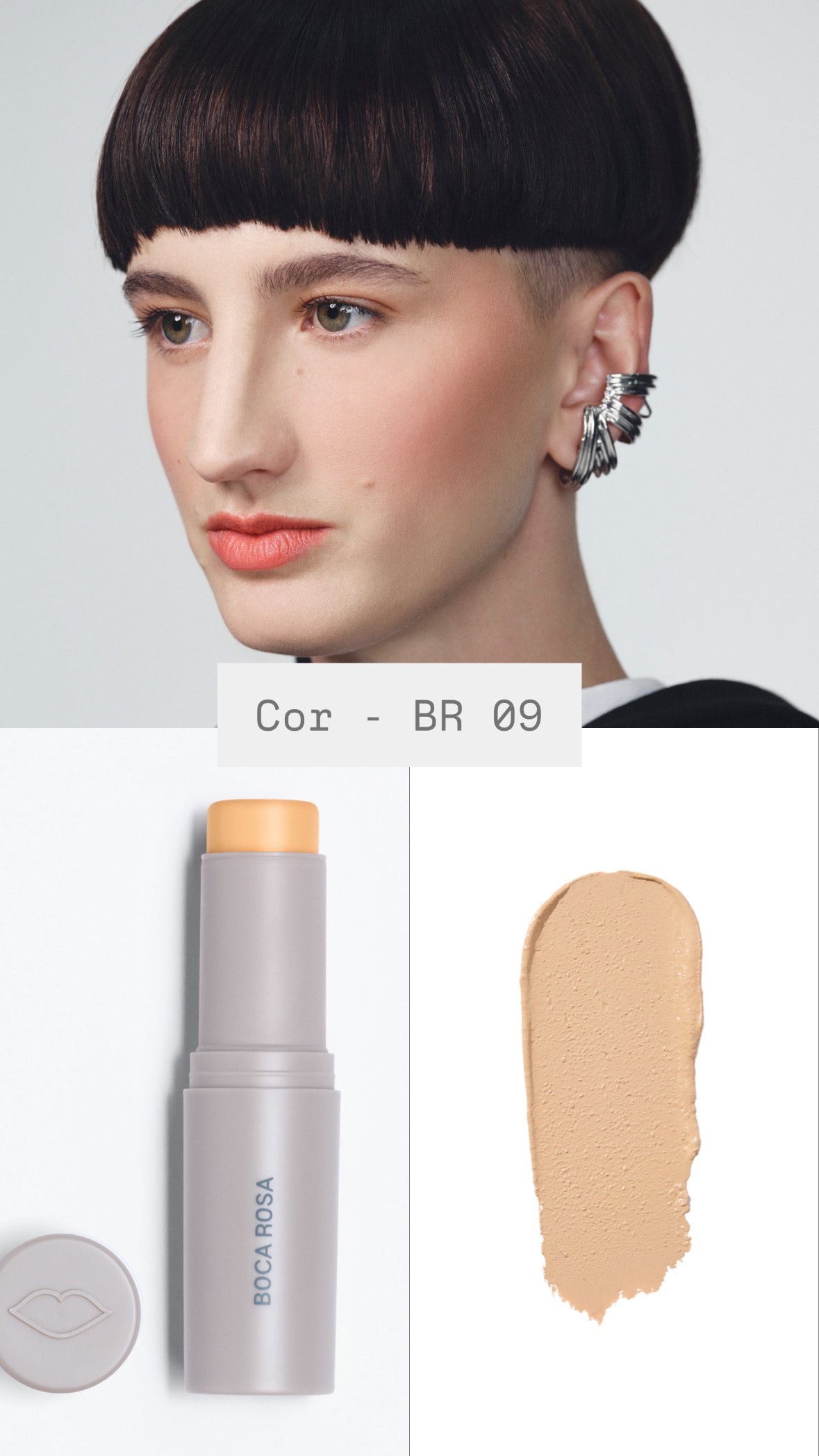 Boca rosa Stick Pele Multifuncional
