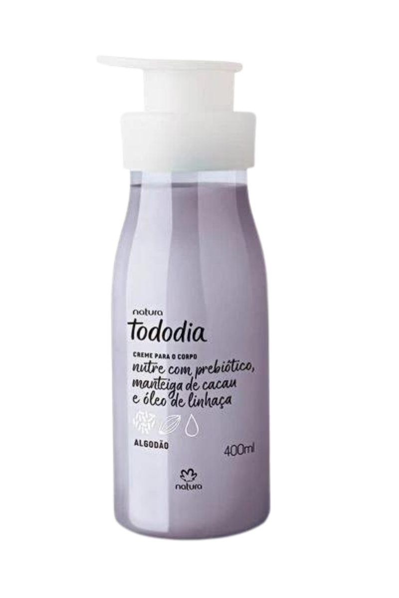 Natura Creme Tododia Nutritivo HIDRATANTE para o Corpo Algodão - 400ml
