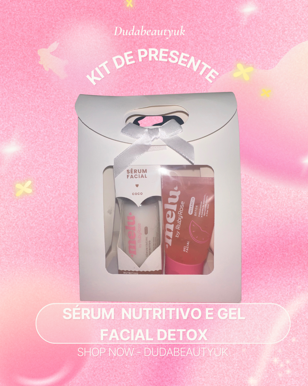 SERUM NUTRITIVO E GEL FACIAL DETOX