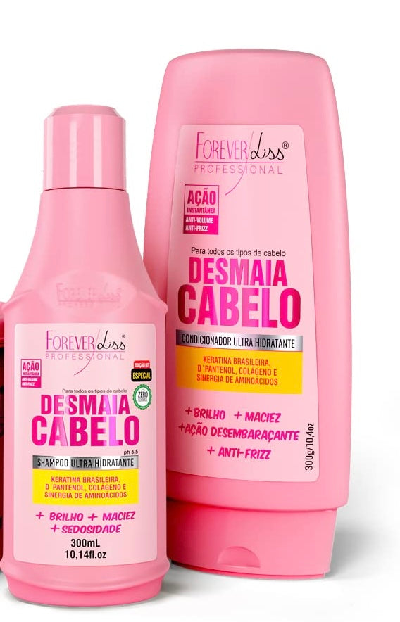 Desmaia Cabelo Shampoo E Condicionador Forever Liss 300ml
