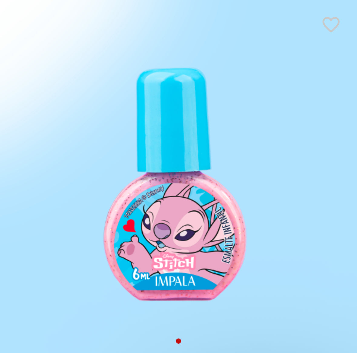 Esmalte Infantil Impala Glitter Disney Stitch - Brilho Angelical