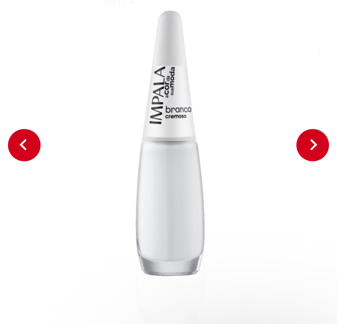 Esmalte Impala Cremoso A Cor da Sua Moda - Branco