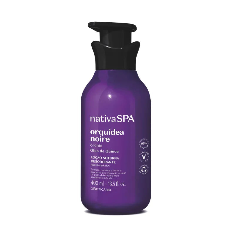 LOÇÃO CORPORAL NATIVA SPA ORQUÍDEA NOIRE, 400ML