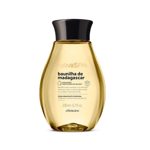 ÓLEO HIDRATANTE NATIVA SPA BAUNILHA DE MADAGASCAR 200ML