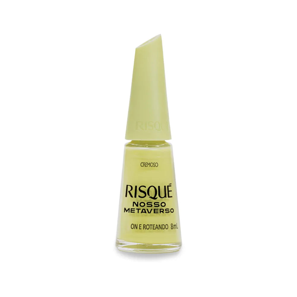 Esmalte Risqué Nosso Metaverso Verde Cremoso On e Roteando 8ml