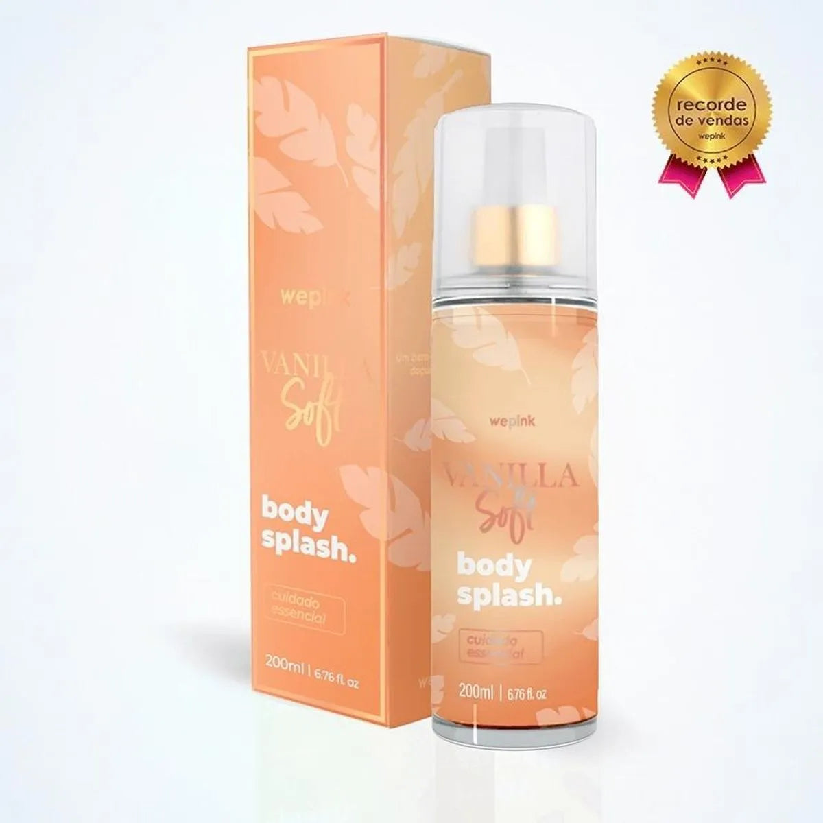 Body Splash Vanilla Soft Desodorante Colônia 200ml - Wepink