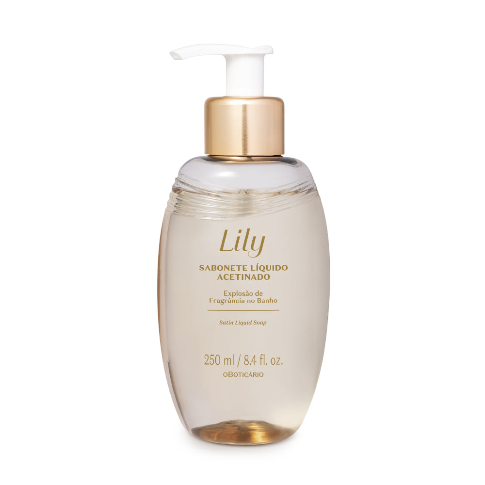 SABONETE LÍQUIDO ACETINADO LILY, 250ML