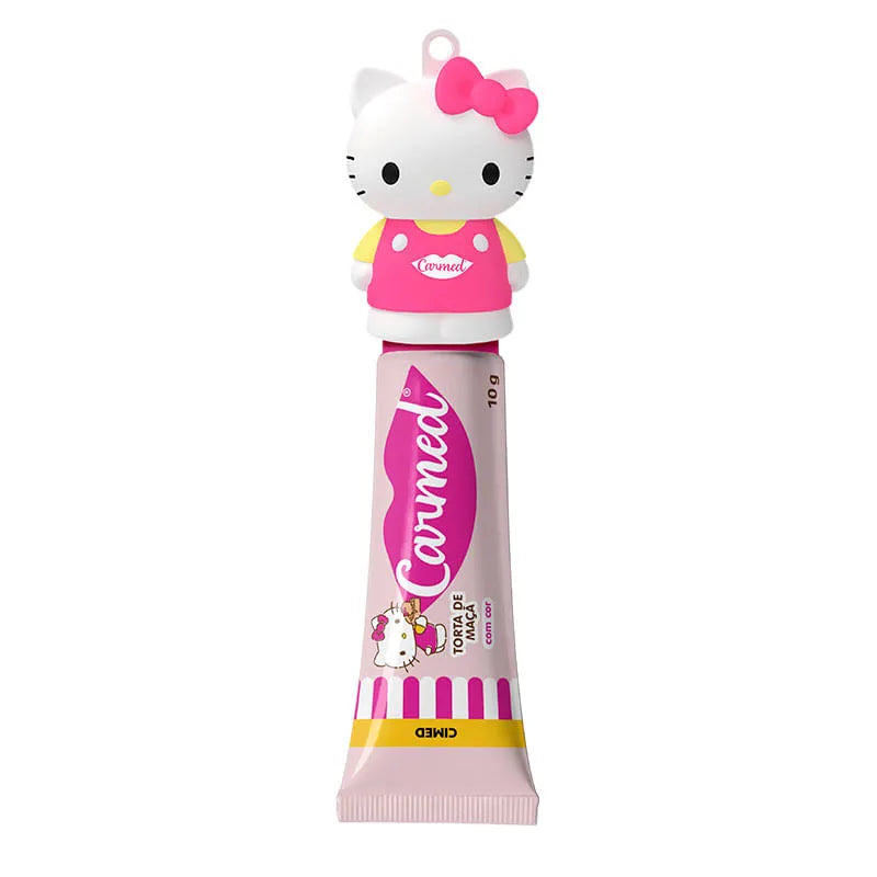 HIDRATANTE LABIAL CARMED HELLO KITTY SABOR TORTA DE MAÇA 10G