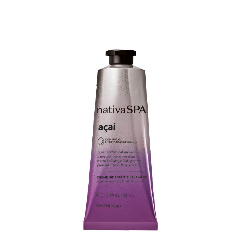 Creme de Mãos Nativa Spa Açaí, 75g