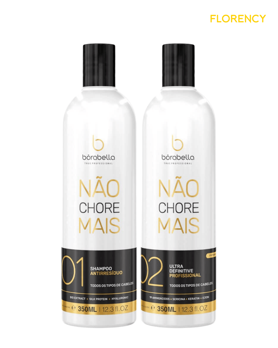 Kit de progressiva Borabella 350ml Não Chore Mais