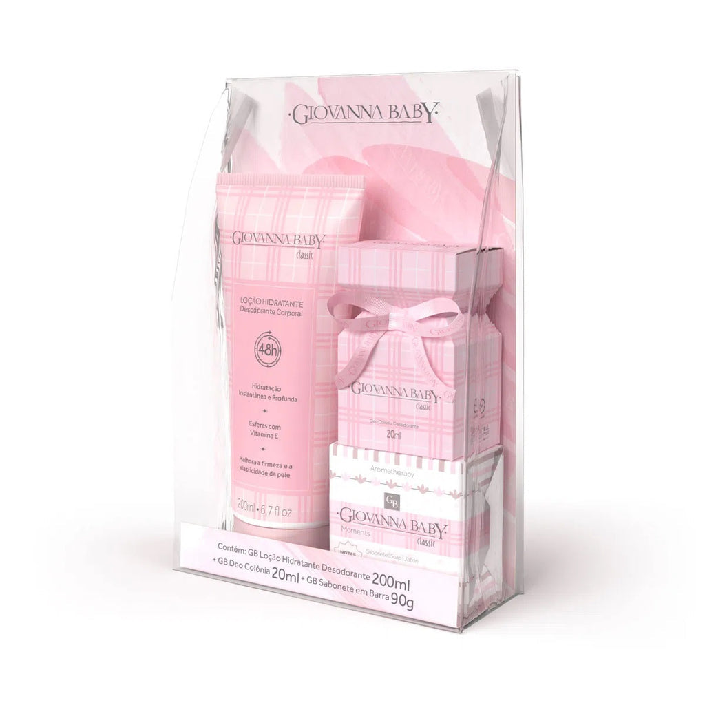 Kit Giovanna Baby Classic Colônia Hidratante e Sabonete Vegetal