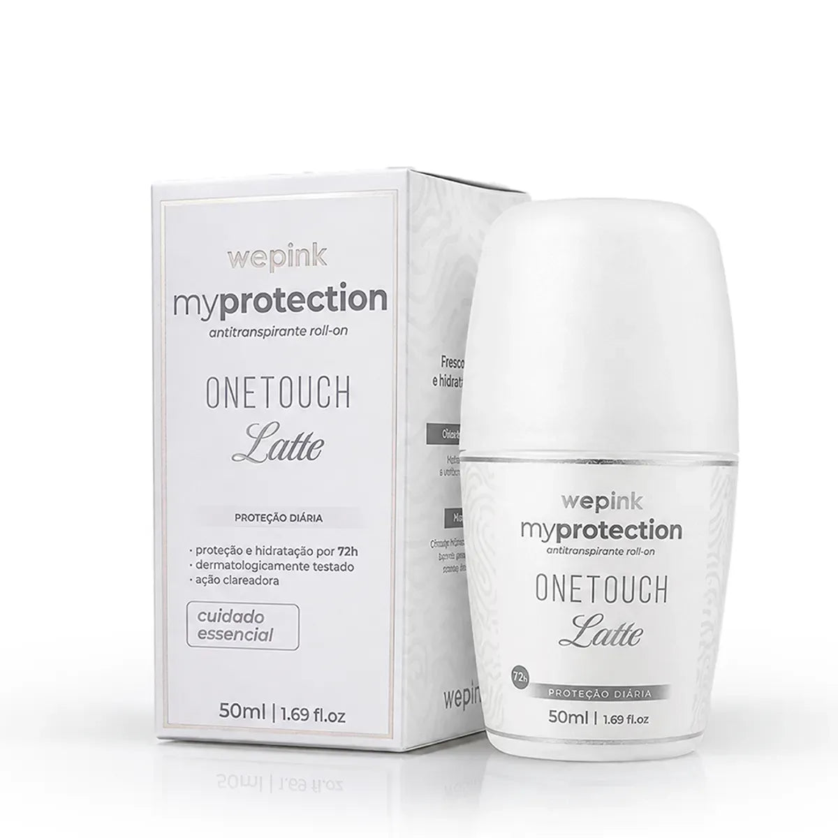 Desodorante Antitranspirante Roll-on MyProtection One Touch Latte 50ml - Wepink