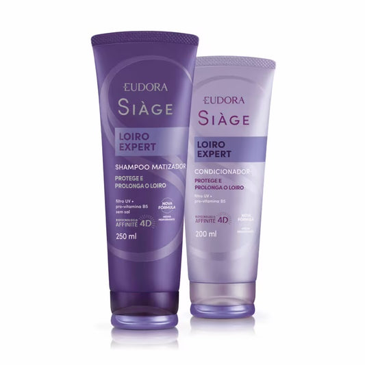 Combo Siàge Loiro Expert: Shampoo 250ml + Condicionador 200ml