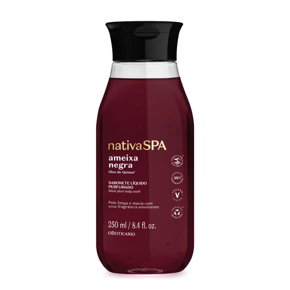Sabonete Líquido Perfumado Nativa Spa Ameixa Negra, 250ml