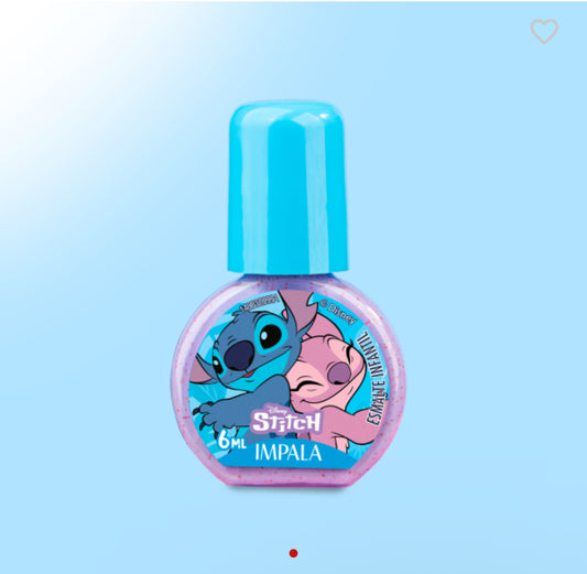 Esmalte Infantil Impala Glitter Disney Stitch - Nunca Abandonar