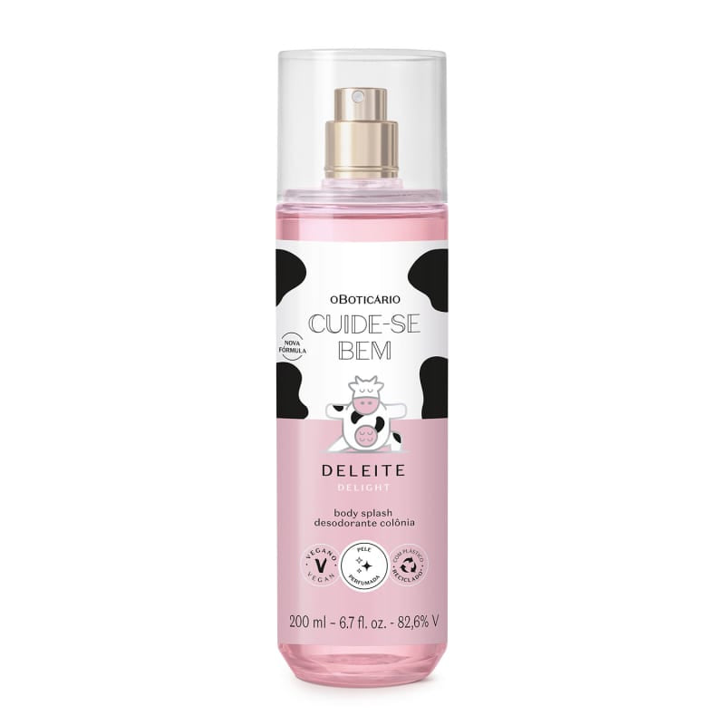Body Splash Cuide-se Bem Deleite, 200ml
