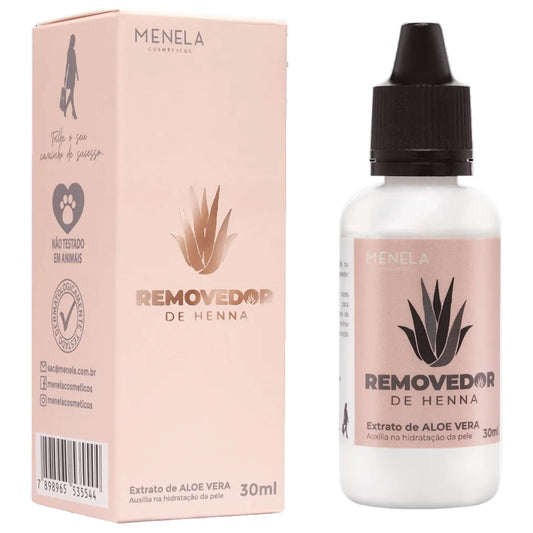 Removedor de Henna Menela Profissional Extrato Aloe Vera 30ml