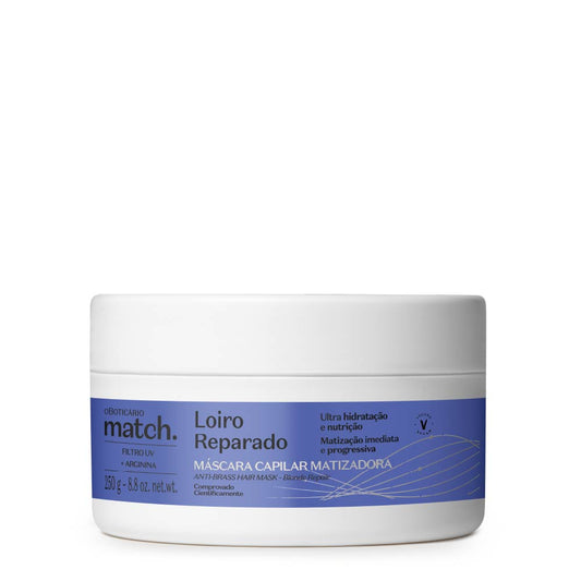 Máscara Matizadora Match Loiro Reparado, 250g