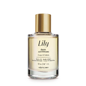 ÓLEO MULTIFUNCIONAL ACETINADO CORPO E CABELO LILY, 50ML