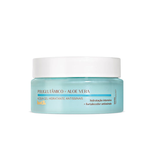 ACQUA GEL HIDRATANTE ANTISSINAIS POLIGLUTÂMICO + ALOE VERA BOTIK, 50G