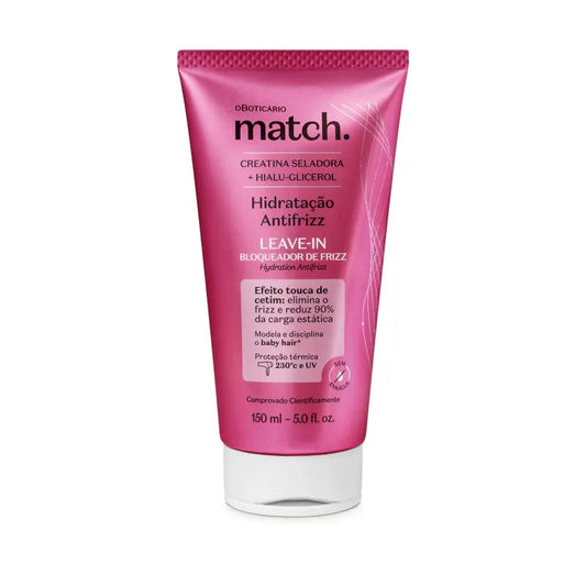 LEAVE-IN BLOQUEADOR DE FRIZZ MATCH HIDRATAÇÃO ANTIFRIZZ, 150ML