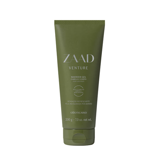 ZAAD VENTURE SHOWER GEL CABELO E CORPO, 200G