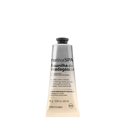 Creme de Mãos Nativa Spa Baunilha de Madagascar, 75g