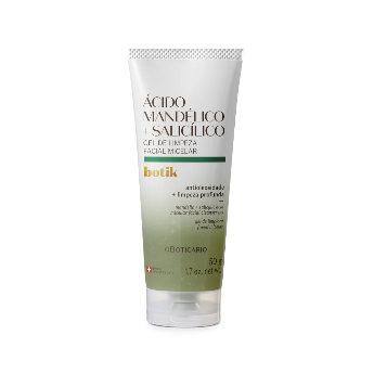GEL DE LIMPEZA FACIAL MICELAR ÁCIDO MANDÉLICO + SALICÍLICO BOTIK, 50G