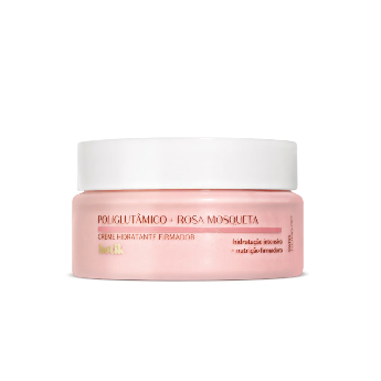 CREME HIDRATANTE FIRMADOR POLIGLUTÂMICO + ROSA MOSQUETA BOTIK, 50G