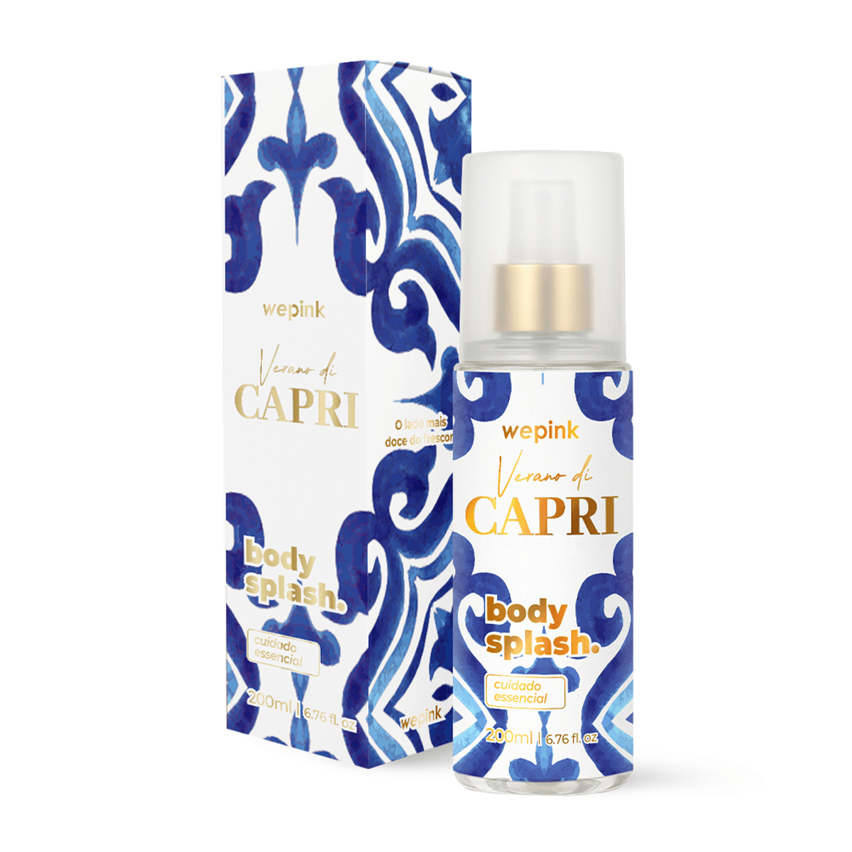 Body Splash Verano Di Capri Desodorante Colônia 200ml - Wepink