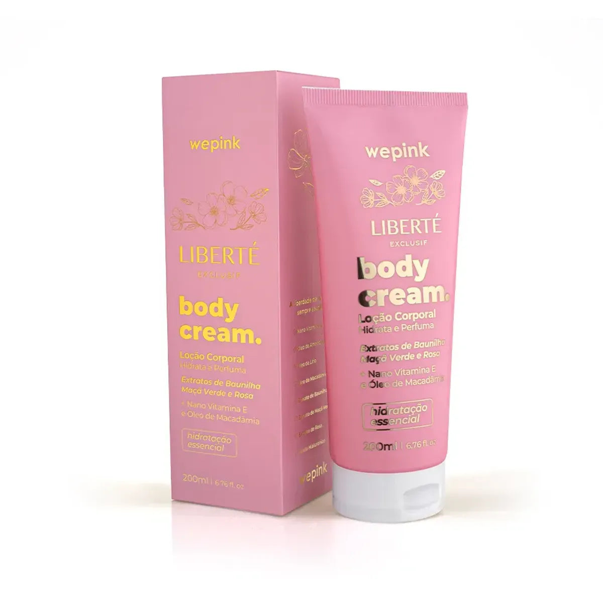 Body Cream Liberté Exclusif Desodorante Hidratante 200ml - Wepink