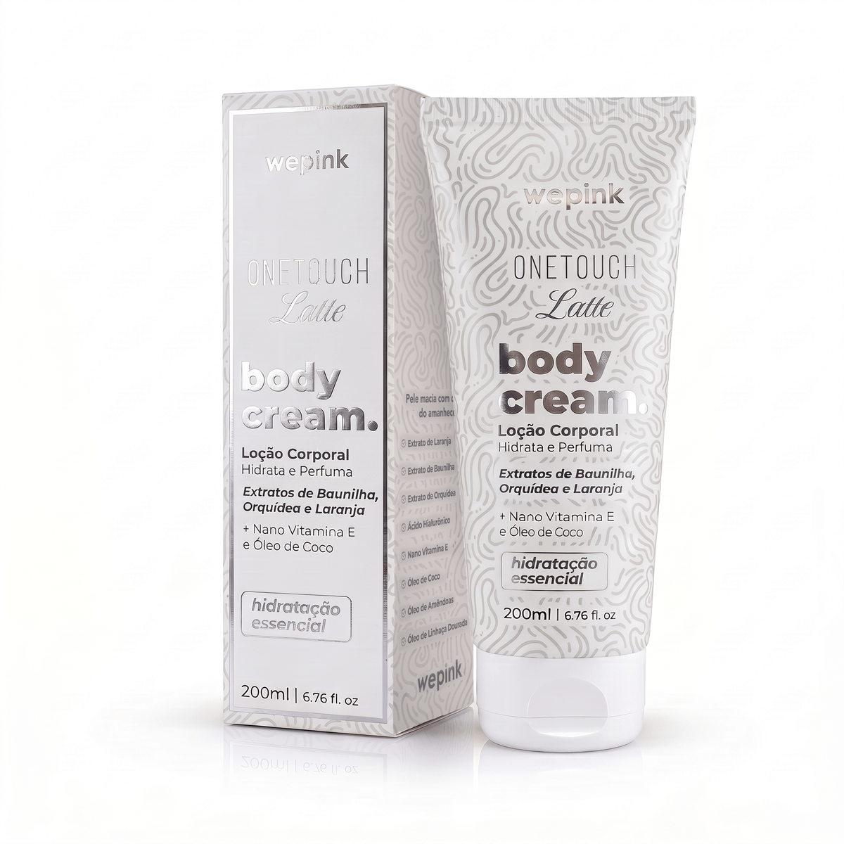 Body Cream One Touch Latte Desodorante Hidratante 200ml - Wepink