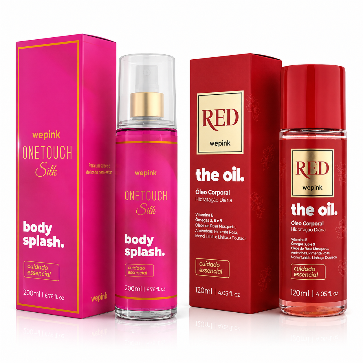 Kit Body Splash One touch silk + Oleo Red wepink