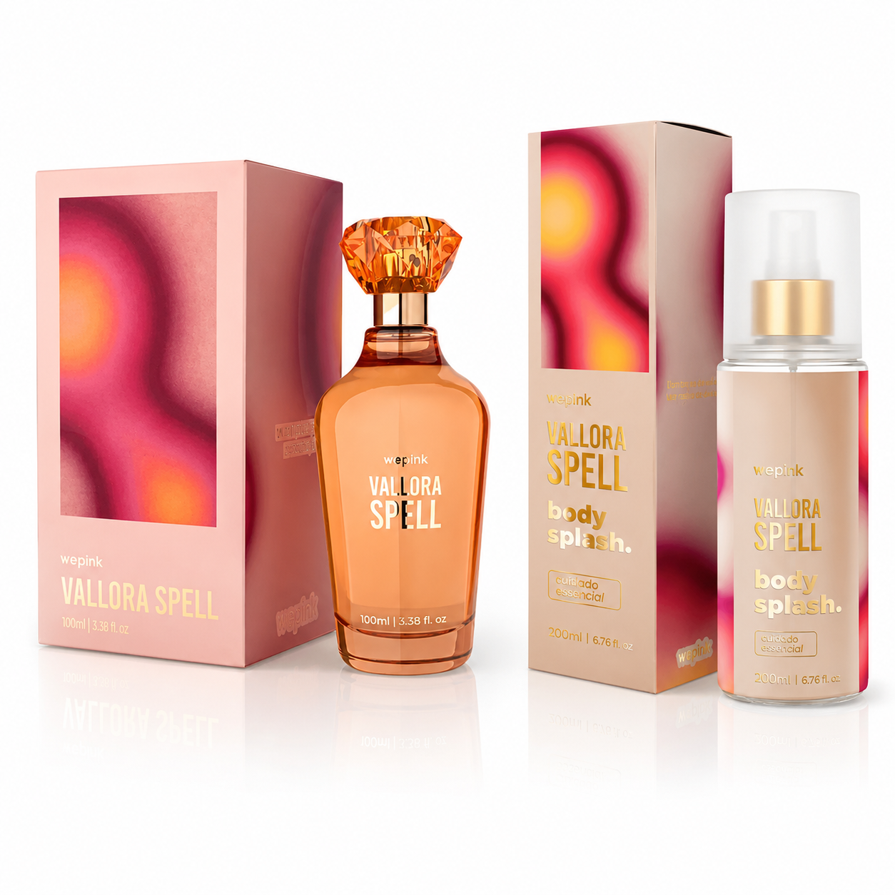 Kit Body Splash + Colônia Vallora Spell Wepink