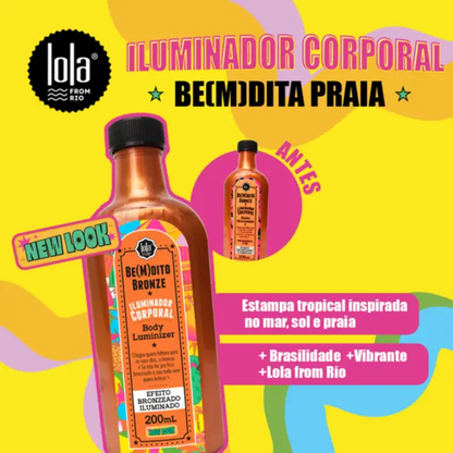 be(m)dito bronze - iluminador 200ml