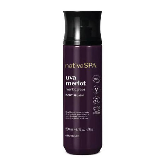 Body Splash Nativa Spa Uva Merlot, 200ml